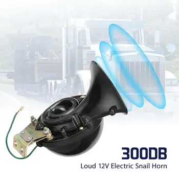 12 v / 24 v 300db-350db Araba Salyangoz Hava Boynuzları Süper Loud Salyangoz Boynuz Boynuz Boynuz Elektrikli Hava Azgın Ses Araba Siyah J4r3