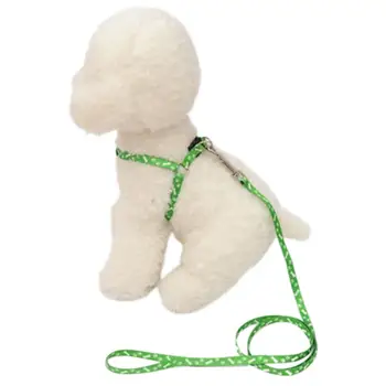 120cm Ayrılıkçı Ayarlanabilir Kumaş Renkli Baskılı göğüs kemeri Küçük Pet Köpek çekme halatı Oyuncak Açık Anti-bite Çekiş Kemer