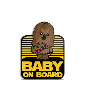 13X11CM Sevimli Bebek Araba Sticker Arabalar için Bebek Araba Sticker Tamamen Su Geçirmez ve Kolay Kurulum