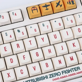 148 tuşları / set XDA profesyonel PBT boya subbed anahtar kapaklar MX anahtarı mekanik klavye uçak tema keycaps Kiraz ANNE Filco