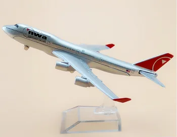 16 cm Alaşım Metal Hava Amerikan NWA Havayolları Uçak Modeli Boeing 747 B747 400 Airways Uçak Modeli w Standı Uçak Hediye