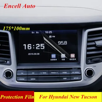17.2 cm * 9.8 cm GPS Navigasyon Ekran Çelik koruyucu film Hyundai Tucson 2016 İçin Kontrol LCD Ekran Araba Sticker
