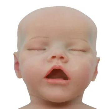 18 inç Boyalı Kız yeniden doğmuş bebek kitleri ile 3D cilt boyama Tam Katı silikon Kitleri DIY yumuşak Silikon Bebek Bebek Aksesuarı