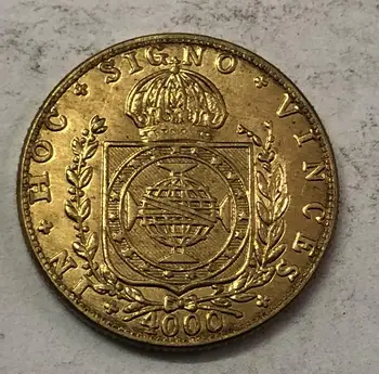 1824 Brezilya 4000 Réis-Pedro I