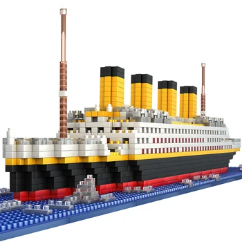 1860 Adet Mini Tuğla Modeli Titanic Cruise Gemi Model Tekne Dıy Elmas Yapı Taşları Tuğla Kiti Çocuk Çocuk Oyuncakları Satış Fiyatı