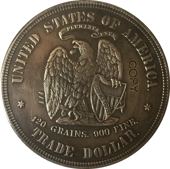 1873 Amerika Birleşik Devletleri $1 Dolar paraları KOPYA Tipi 3