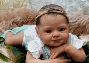 19 inç Yeniden Doğmuş Bebek Kiti Magdalena Taze Renk Yumuşak Dokunuşlu Bitmemiş Bebek Parçaları Vücut ve Gözler Boyasız Boş Bebek Kiti