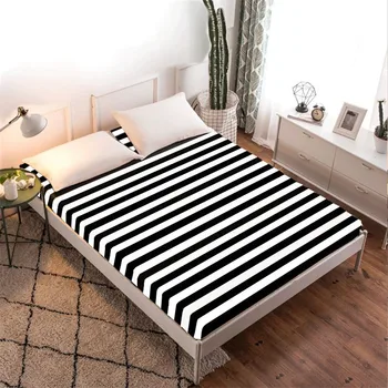 1pc100 % polyester yüksek dereceli baskı çarşaf ayarlanabilir elastik yatak örtüsü etrafında özelleştirilebilir boyutu