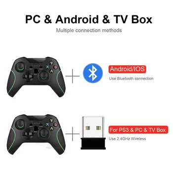 2.4 G Kablosuz Gamepad İçin PS3 / IOS / Android Telefon/PC / TV Kutusu Joystick Joypad Oyun Denetleyicisi İçin Xiaomi Akıllı Telefon Aksesuarları