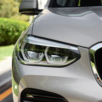 2 Adet BMW X3 G01 2018 2019 2020 Araba Far Kapağı Şeffaf Lens başkanı işık lambası Abajur Kabuk (Sol ve Sağ Taraf)