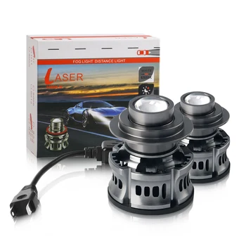 2 ADET Otomotiv H7 9006 H11 9005 lazer far ampulü lens ışık otomatik led projektör sis lambası modifikasyonu araba Healight