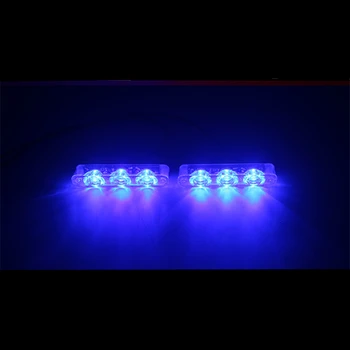 2 ADET Polis ışıkları Led çakarlı lamba s Flaşör 3 LED Otomatik Flaş Stroboskoplar çakarlı lamba Park sinyal ışığı Acil Uyarı