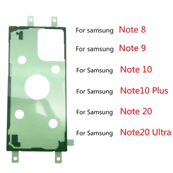 2 Adet Su Geçirmez Arka Kapak Samsung Galaxy not İçin 8 9 10 20 artı ultra Pil Cam konut case kapak Sticker