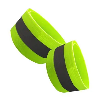 2 adet Yansıtıcı Bileklik Gece Koşu Kol Bandı Koşu Fitness Egzersiz Yansıtıcı Elastik Bant Güvenlik yansıtıcı bant Sapanlar
