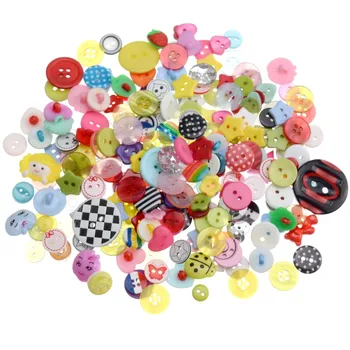 20/50/100 adet Mix Şekli Çok Renkli Dıy Scrapbooking Karikatür Düğmeler Plastik çocuk Konfeksiyon Dikiş Kavramları