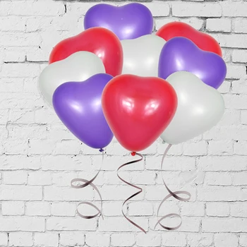 20/50 adet Pembe Beyaz Kırmızı Aşk Kalp Şeklinde Lateks Balonlar Düğün Helyum sevgililer Günü Hediyeleri Doğum Günü Partisi Şişme Balonlar