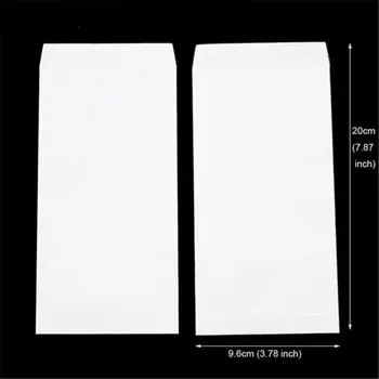 20 adet Kraft Kağıt Zarf Çanta Küçük Beyaz Siyah kraft el işi kağıdı Çanta Boş Dikey Tebrik Kartları Zarflar Hediye Ambalaj Malzemeleri