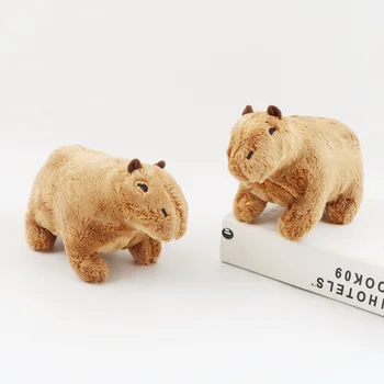 20 adet Simülasyon Kapibara Doldurulmuş Hayvanlar peluş oyuncak Yumuşak Bebek Gerçek Hayat Kapibara Bebek Çocuk Oyuncakları Peluche Juguetes noel hediyesi