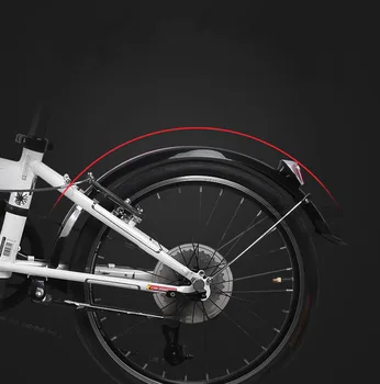 20 inç Bisiklet Çamurluk Çamurluk Ön Arka Bisiklet Bisiklet çamurluk MTB Katlanır Bisiklet Kanatları 412 dahon V fren diski fren