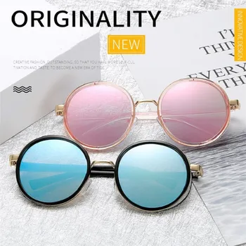 2020 Lüks moda güneş gözlükleri Kadınlar Gotik Steampunk Yuvarlak Güneş Gözlüğü erkek Gözlüğü Bayanlar Vintage Oculos Kadın Shades gafas
