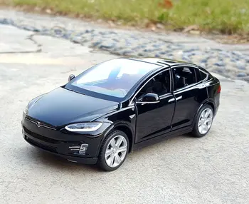 2020 Yeni 1: 32 Tesla MODELİ X Alaşım Araba Modeli Diecasts ve Oyuncak Araçlar Oyuncak Arabalar Çocuk Oyuncakları Çocuk Hediyeler İçin Çocuk Oyuncak