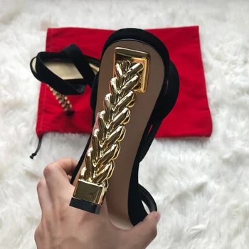 2020 Yeni yaz platform ayakkabılar kadın sandalet ayak bileği kayışı burnu açık siyah seksi yüksek topuklu sandalet