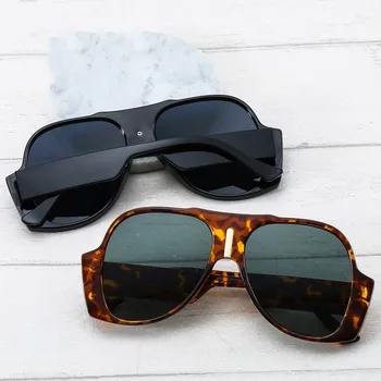 2021 Retro Büyük Boy Oval Güneş Kadınlar Marka Tasarımcısı Moda Degrade Güneş Gözlüğü Gözlük Erkekler Shades UV400 güneş gözlüğü