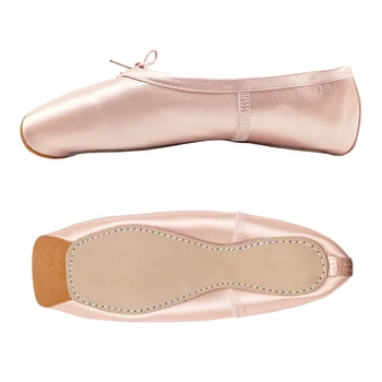 2021 Satış Saten Bale Pointe Ayakkabı Profesyonel Kızlar Bayanlar Balerin Dans Ayakkabıları Kurdele İle