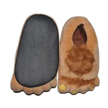 2021 Tıknaz Erkekler Sıcak Pençe Terlik Unisex Boyutu 36-46 Yaratıcı Taklit kürk ayakkabı Adam Tasarımcı Bigfoot Kapalı ayakkabı