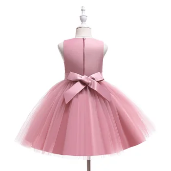 2021 yaz elbisesi Yeni Zarif Çiçek Kız düğün elbisesi Çocuk Akşam Parti Dantel Prenses Balo Kız Giyim 1-5 yıl