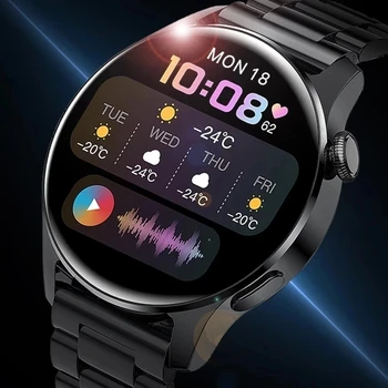 2021 Yeni HUAWEİ Akıllı Saatler Erkekler Su Geçirmez spor fitness takip chazı Hava Ekran Bluetooth Çağrı Android IOS İçin Smartwatch