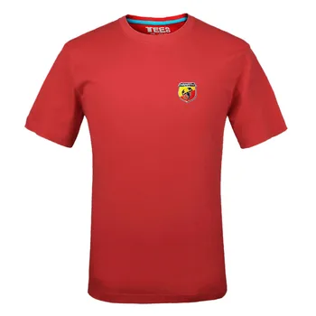 2022 Abarth Logo T Shirt Mektup Baskılı Moda Yuvarlak Boyun T-shirt kısa kollu tişört