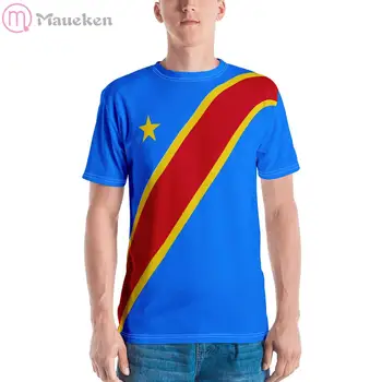 2022 DR Kongo COD DRC DROC 3d Bayrağı T Shirt Ülke Erkek Kadın t-Shirt Tees Hayranları İçin Hediye