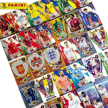 2022 Panini Katar Dünya Kupası Futbol Topu Yıldız Kartı Kutusu Futbol Yıldız Koleksiyonu Ronaldo Futbolcu Sınırlı Fan Kartları kutu seti