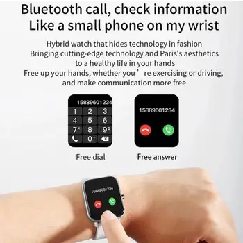 2022 Yeni Bluetooth Çağrı akıllı izle saat Erkekler Kadınlar Bayanlar Hediye Kan Basıncı Kalp Hızı Spor Çelik Smartwatch Apple Huawei