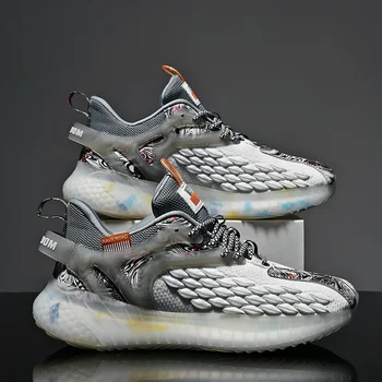 2022 Yeni Erkek Yastık Örgü Nefes koşu ayakkabıları Lüks Moda Erkekler Açık Spor Atletik yürüyüş ayakkabısı Sneakers Erkek Ayakkabı