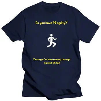 2022 Yeni Run_Runescaper Çeviklik Kurdan T Shirt Otantik Deli Baskı Resmi, O Boyun Erkek Bahar Pamuk Gömlek