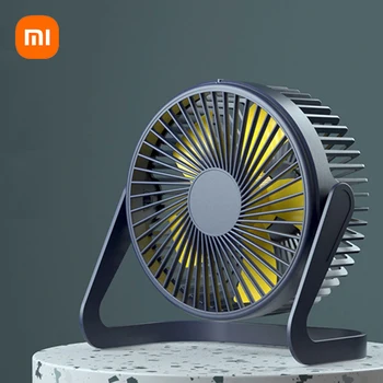2022 Yeni Xiaomi 360° Dönen USB masaüstü Fan Mini Ayarlanabilir Taşınabilir Elektrikli Fan Yaz Hava Soğutucu Ev İçin Yüksek Kaliteli Fanlar
