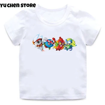 2022 Yeni Yaz Bebek Erkek T shirt Los Süper Zings Serisi 4 Baskı Piyano Çocuk T-shirt Komik Çocuk Kız Üstleri Giysi
