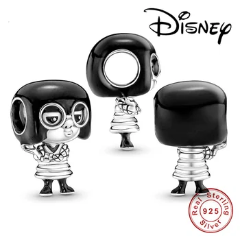 2022 YENİ Disney 925 Ayar Gümüş Pixar Edna Charm Tutucu Fit Orijinal Marka DIY Charm Kadınlar Takı Yapımı için Hediye