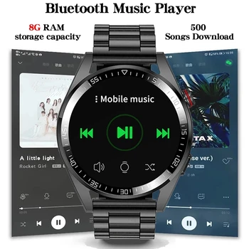 2023 Yeni Bluetooth Çağrı akıllı saat 454 * 454 AMOLED 1.39 İnç Ekran İzle Her Zaman Ekran Zaman 8GB Yerel Müzik Smartwatch Erkekler