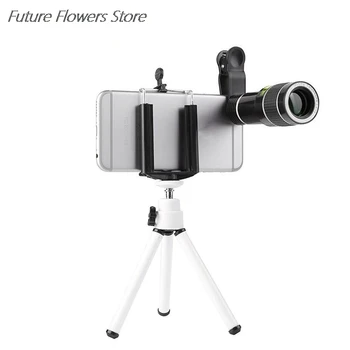 20x Zoom HD Evrensel Smartphone Optik Kamera Telefoto Klip teleskop lensi Harici Kamera Lens Cep Telefonu Lens Seti