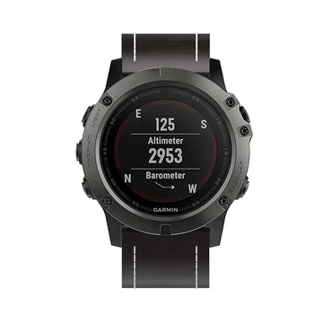 26mm Deri saat kayışı Kayışı Garmin Fenix 5X 5X Artı 6X 3 3HR Akıllı Watchband Bileklik Spor Yedek bilezik kayışı