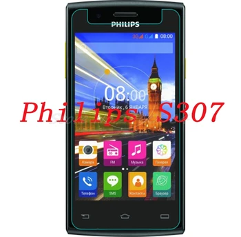 2PCS Smartphone 9H temperli cam Philips S307 koruyucu Film ekran koruyucu kapak telefon için