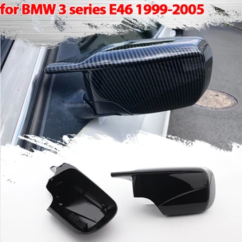 2x Karbon Fiber Stil Siyah Yan ayna kapağı Kapaklar BMW E46 316i 318i 318d 320d 320i 323i 325i 328i 330d 330i 330xi 1998-2005