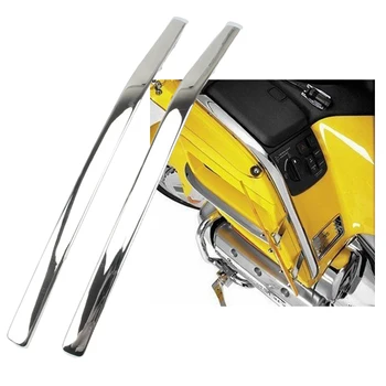 2x Motosiklet Fairing Krom Strake Fit için Honda GoldWing GL1800 01-11