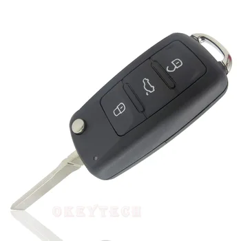 3 düğmeler Katlanır Araba anahtarı Sustalı Anahtar Flip anahtar kılıfı VW polo passat b5 Tiguan Golf VOLKSWAGEN Koltuk Skoda oto anahtar boş