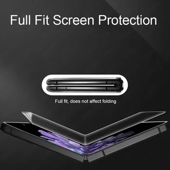 3 İN 1 Flip3 koruyucu Film İçin Galaxy Z Flip 3 5G Ön Arka Yan Mat Ekran Koruyucu İçin Samsung Z Flip3 Tam Koruma