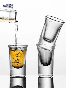 30 ml / 1 oz el yapımı ısıya dayanıklı Shot cam ruhları votka içecek kupası likör alkol kadeh viski gözlük bardak