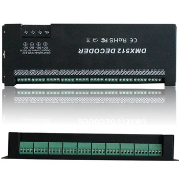 30CH RGB DMX 512 dekoder led denetleyici, RGB LED DMX512 dekoder 30 Kanal x 2A LED şerit ışık için DC9-24V 60A dmx dimmer sürücü